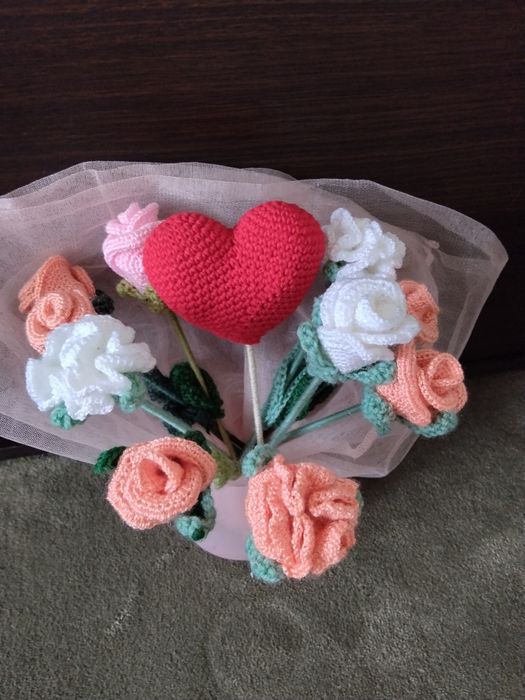 Kwiaty na szydełku