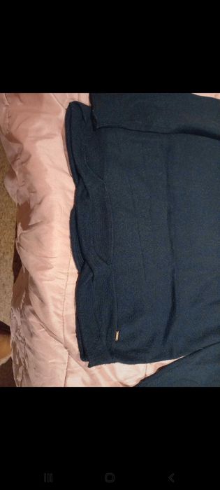 Camisola de malha quente e macia, azul marinho - S - Milano