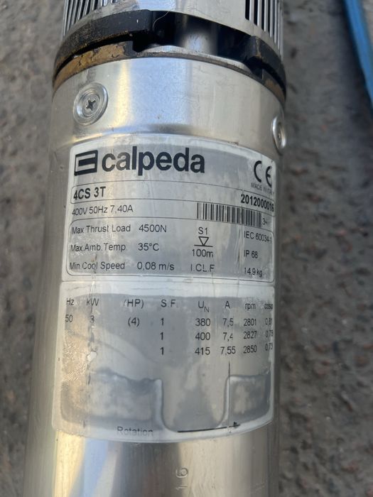 Насос скважинний Calpeda Італія 4SDF 54/29 3кв 3ф