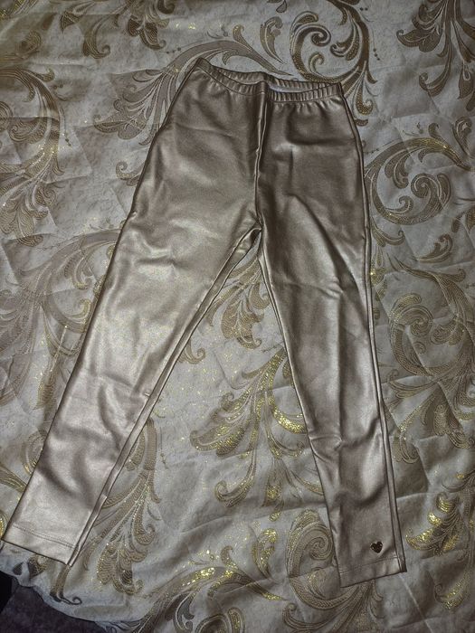 Суперские кожаные лосины monnalisa рост 134