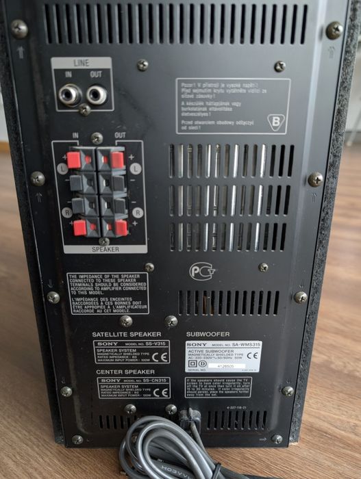 Colunas Sony Home Cinema 3.1