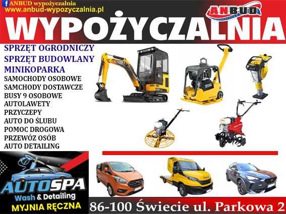 Sprzęt Budowlany i Ogrodniczy Wynajem, Minikoparka Wypożyczalnia