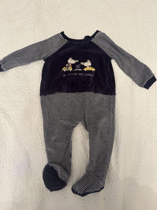 Дитячий велюровий чоловічок французького бренду