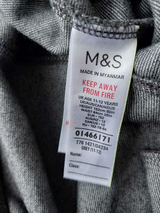 Szare spodnie z kieszonką