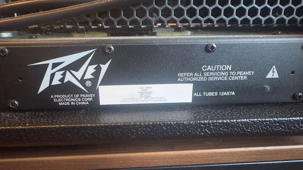Peavey 6505 head (120 watt)