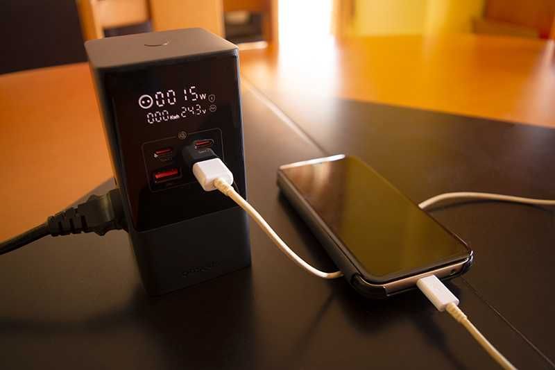 Estação de Carregamento Compacta 35W de 7 Saídas, Nova