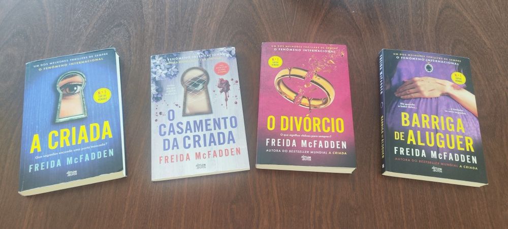 Livros Freida Mcfadden (A criada, etc) a