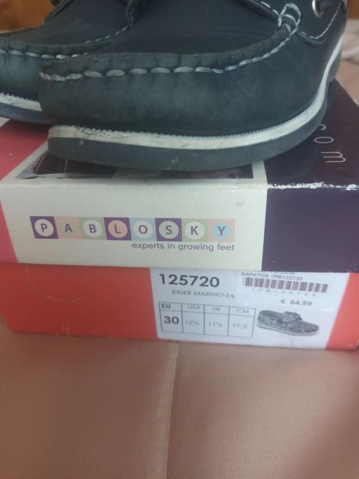 Sapatos de vela para criança