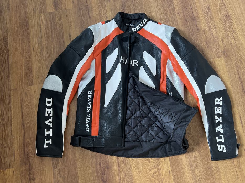 Kurtki motocykolowe skórzane 2 kolory rozmiar tylko M