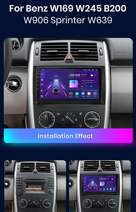 Radio nawigacja MERCEDES A B Sprinter Vito Viano VW Crafter ANDROIDQ