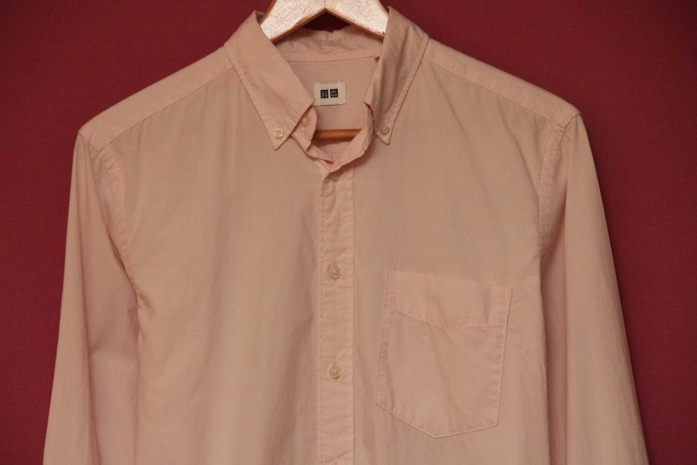 Uniqlo рр M рубашка из хлопка