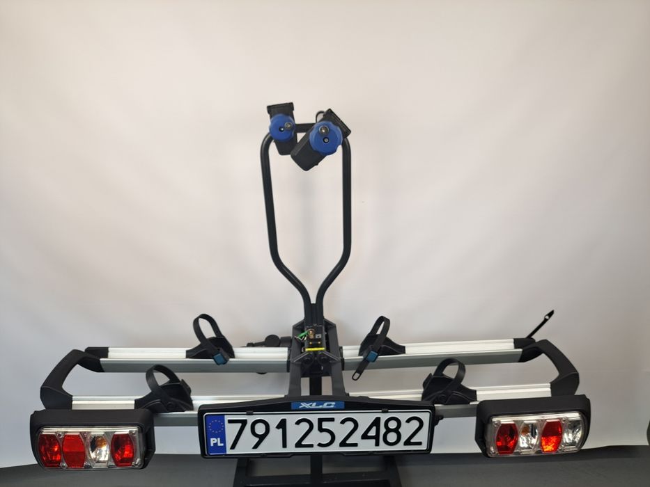 Bagażnik rowerowy XLC Azura na hak – 2 rowery, składany, z zamkami