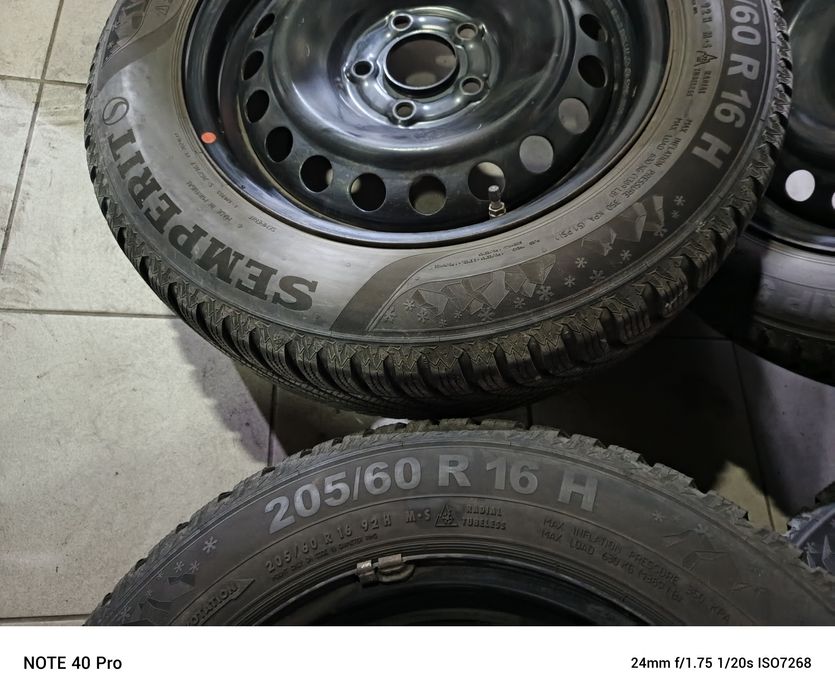 Opony Zimowe Hyundai Kona | Semperit 205/60 R16 | TPMS | Jak NOWE