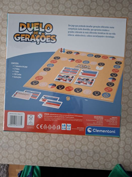Jogo tabuleiro Duelo Geracoes
