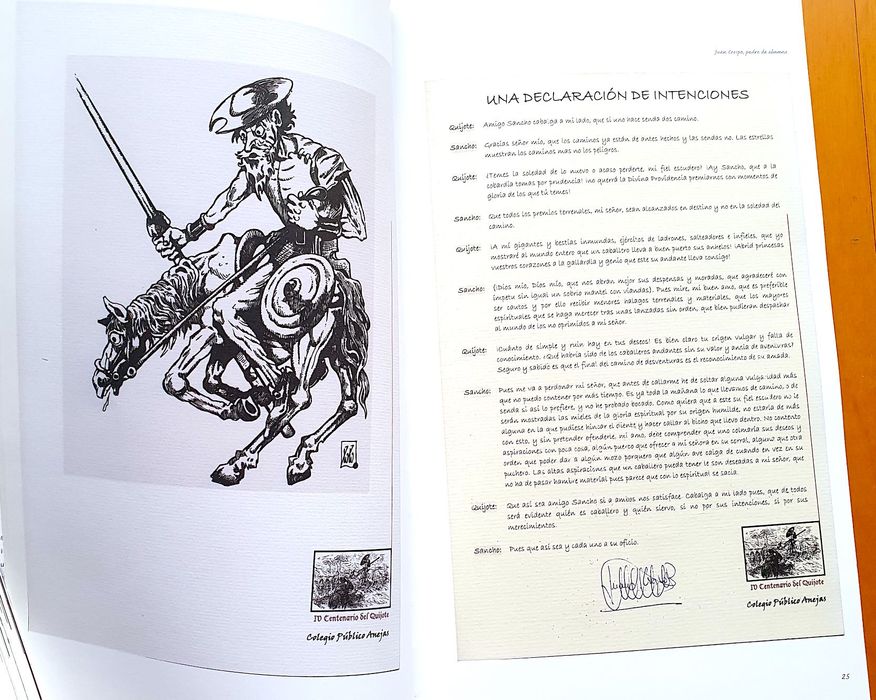 Livro comemorativo - D. Quixote