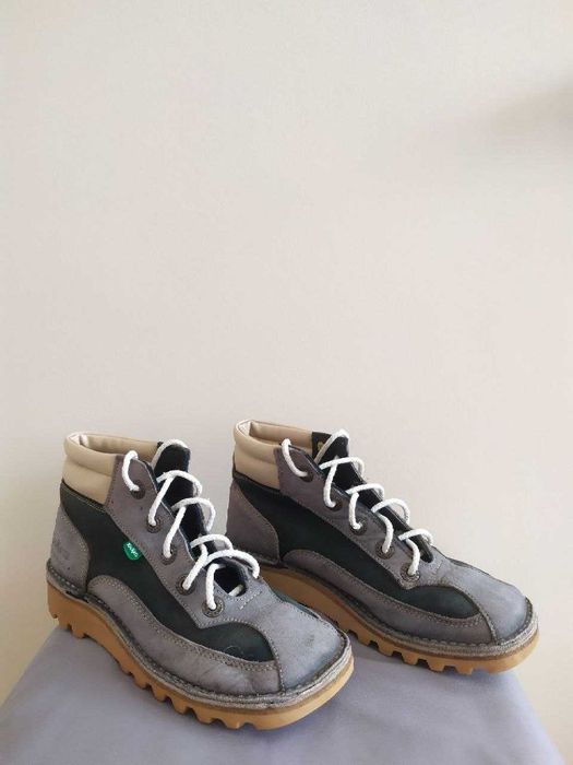 Оригінальні шкіряні черевики Kickers (Made in France) — Розмір 37