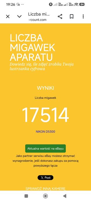 Lustrzanka Nikon D5300 z osprzętem