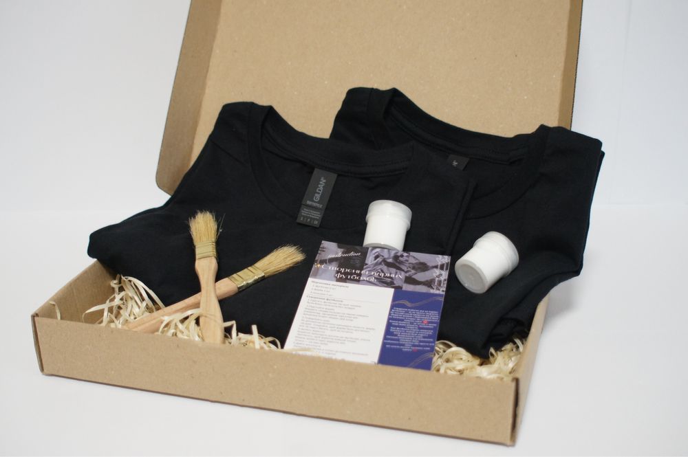 Набір для створення відбитків рук на парних футболках