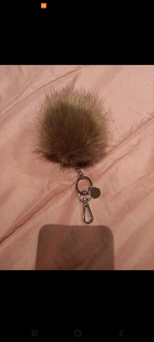 2 Porta-chaves pompom rosa/roxo e esverdeado - H&M