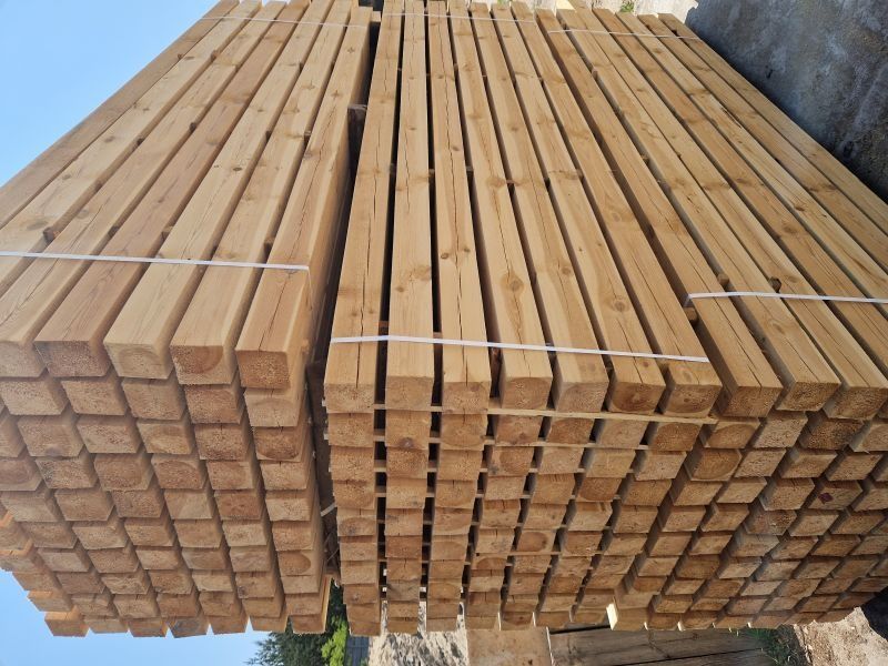 Kantówka 120x120x2500 modrzew słupek ogrodzenie drewno