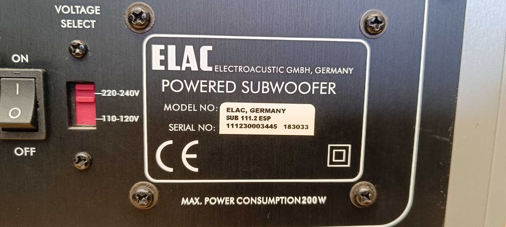 Сабвуфер Elac SUB 111.2 ESP  ( стан !! бас ! )