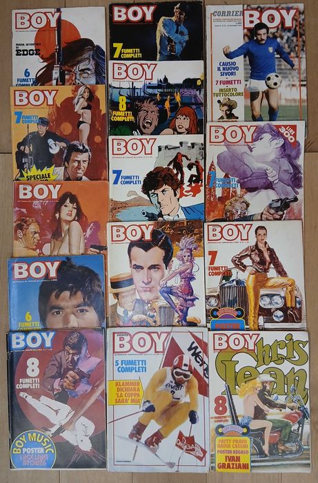 14 revistas Boy Fumetti banda desenhada