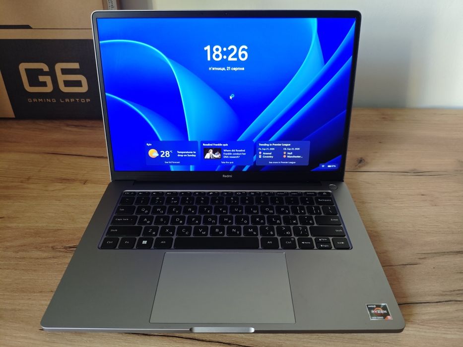 Xiaomi RedmiBook pro 14s Ryzen 5 5500u 16gb ddr4 Vega 7 512gb ультрабук ноутбук type c зарядка від павербанку є торг