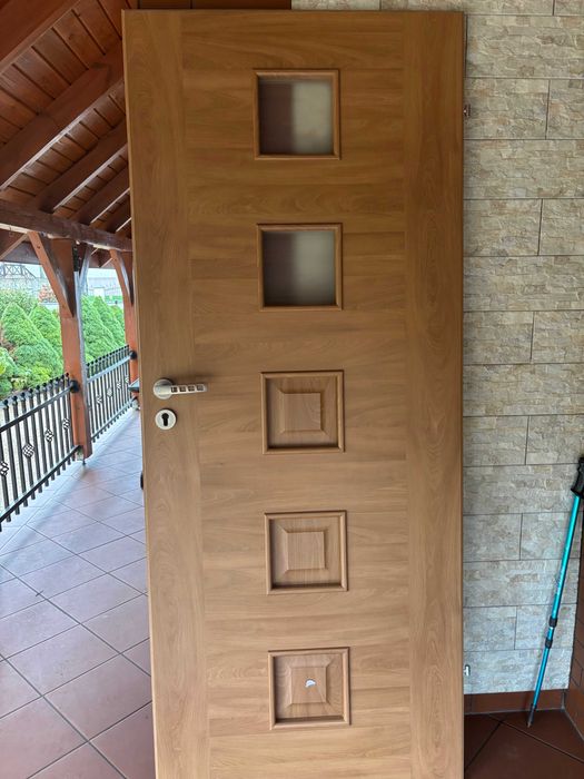 Skrzydła drzwiowe wewnętrzne 80 cm - 2 sztuki