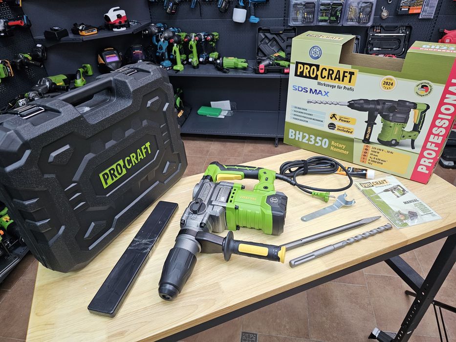 Перфоратор 10Дж SDS-MAX ProCraft Мощный +Пика Зубило Гарантия 36мес