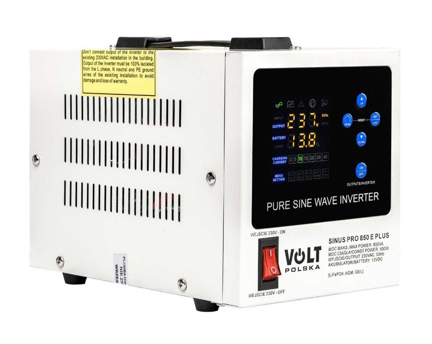 ИБП, ДБЖ, UPS, Инвертор, Volt Polska SINUS PRO 850E PLUS 12V 500/850W