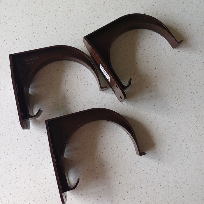 hak, uchwyt rynnowy doczołowy 130, zestaw 3 szt