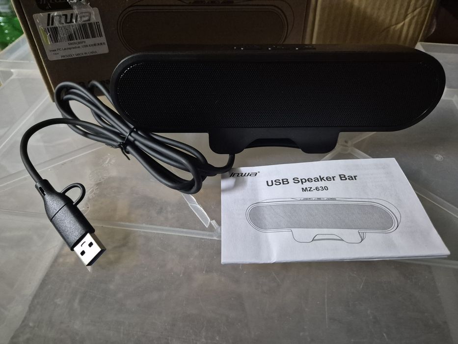 Listwa głośnikowa do monitora USB z klipsem