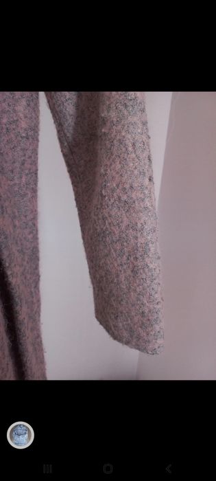 Płaszcz damski z dodatkiem wełny, rozmiar 36