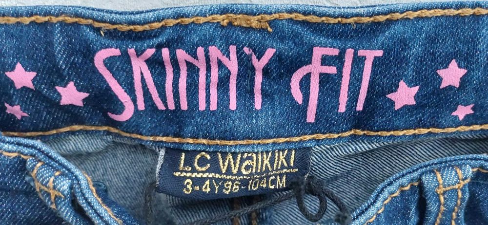 Штани Waikiki джинси дитячі для дівчинки, хлопчика на 3-4 роки