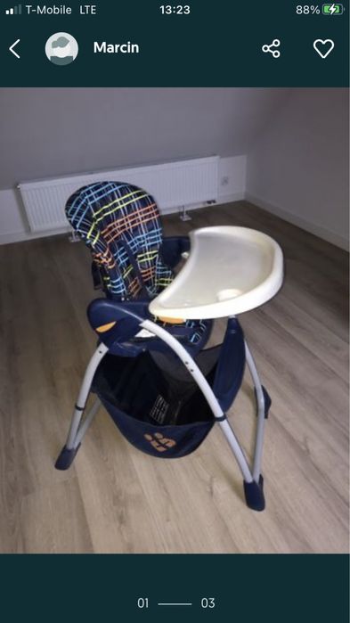 Fotelik do karmienia dzieci Chicco
