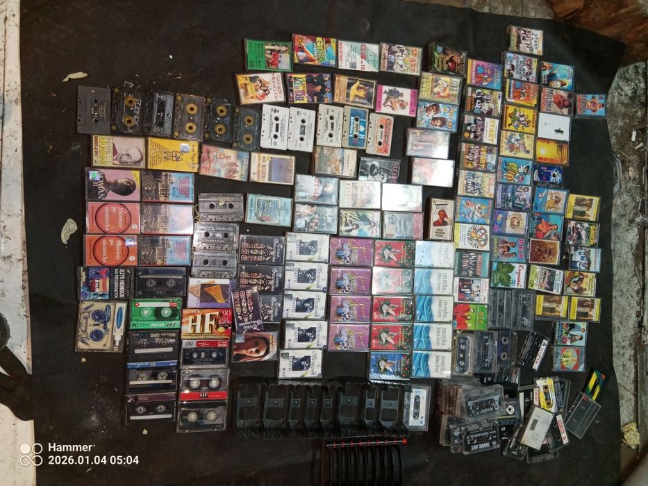 Duża kolekcja kaset hf stereo