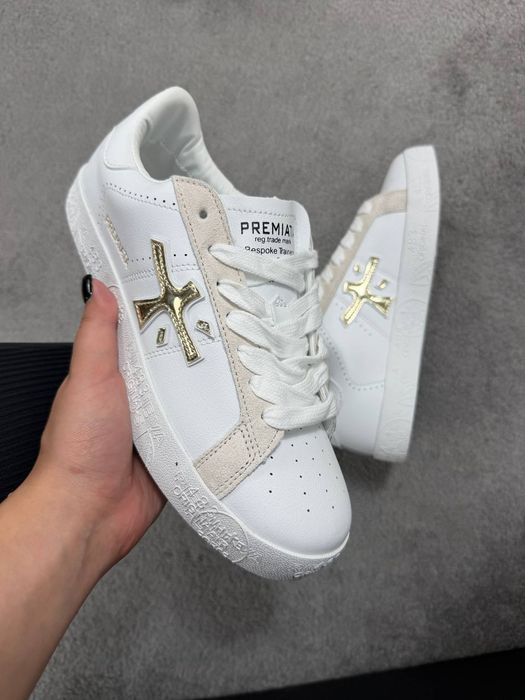 Кросівки Premiata Steven White - Beige premium | Кроссовки жіночі