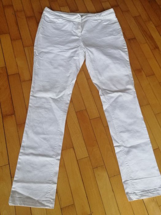 Spodnie białe dżinsowe