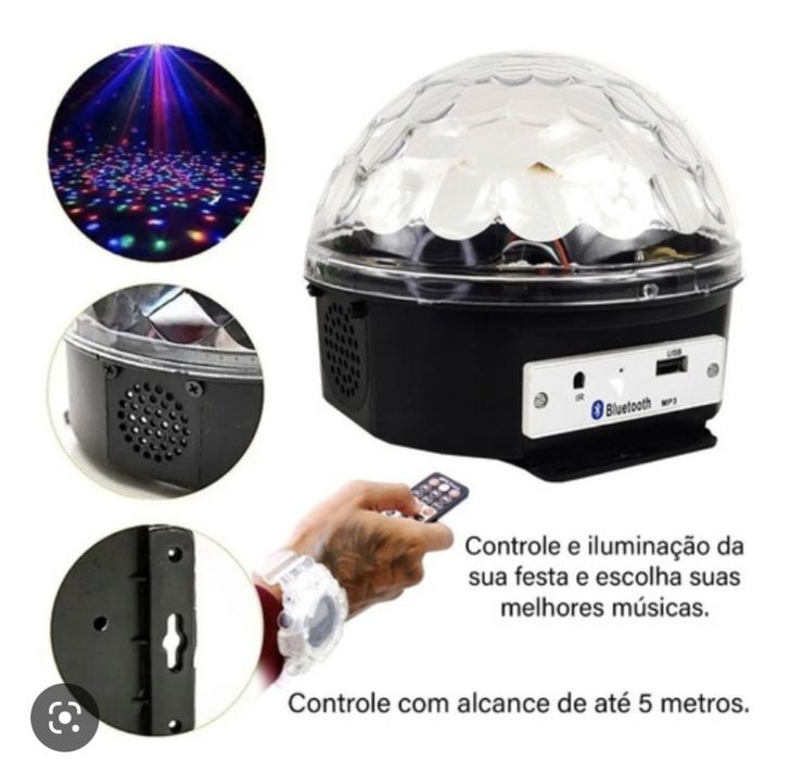 Bola de espelhos com Coluna