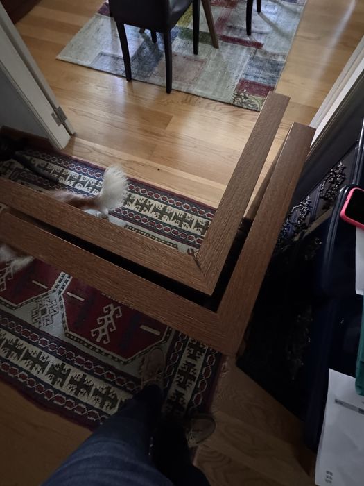 Pés mesa madeira maciça 73cm (alt) x 60cm (larg) x 60cm (larg)