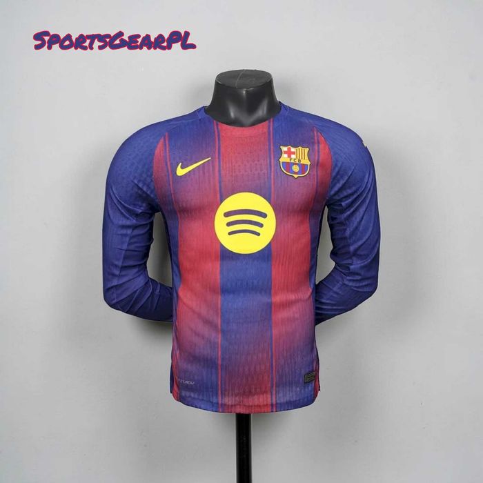 25/26 FC BARCELONA Koszulka LongSleeve Długi Rękaw Wersja MECZOWA Domowa ROZMIAR XL Dri-FIT ADV