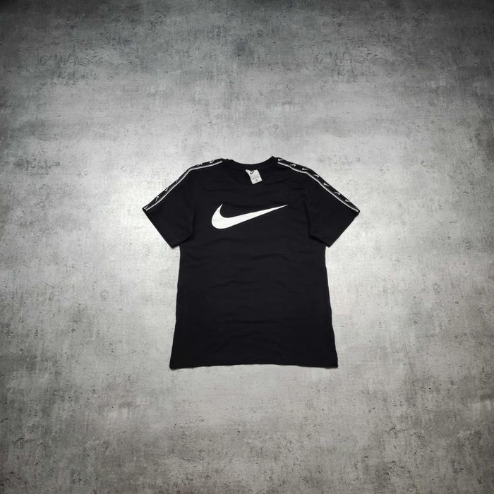 MĘSKA Koszulka Bawełna PREMIUM Sportowa Swoosh Nike Duże Logo Active