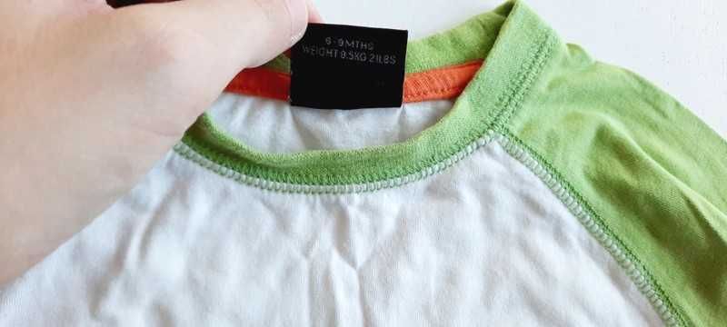 T-shirt Bluzka z długim rękawem nadruk Next 6-9 miesięcy 68-74cm #618