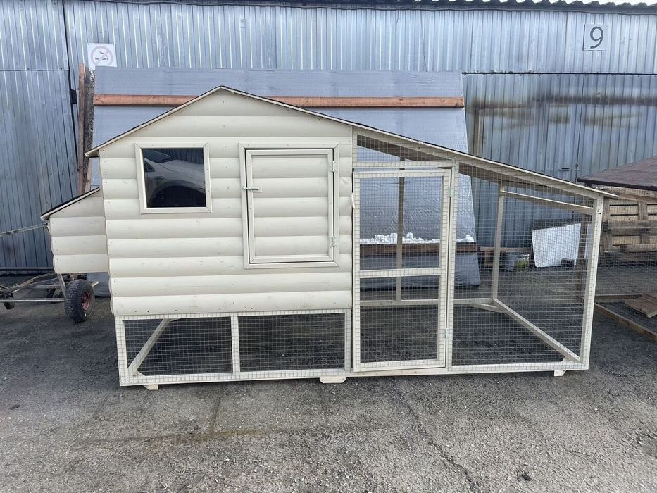 Курятник утеплённый с выгулом + опции 3.00/1.50