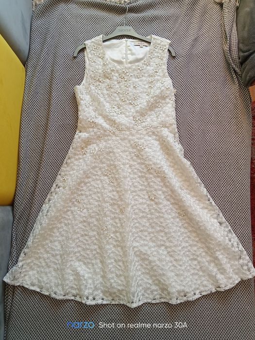 Sukienka slub/ chrzciny/komunia do kolan i bolerko