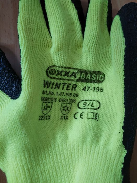 Grube rękawice, rozmiary L i XL, Oxxa Basic
