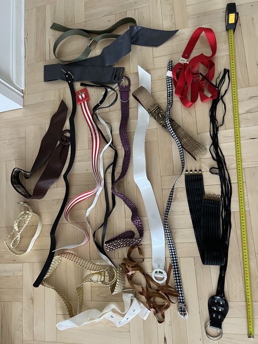 Damskie paski do spodni 17 sztuk kolorowe zestaw, niektóre nowe