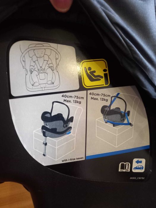 Fotelik samochodowy Joie i-snug z bazą izofix 0-13 kg