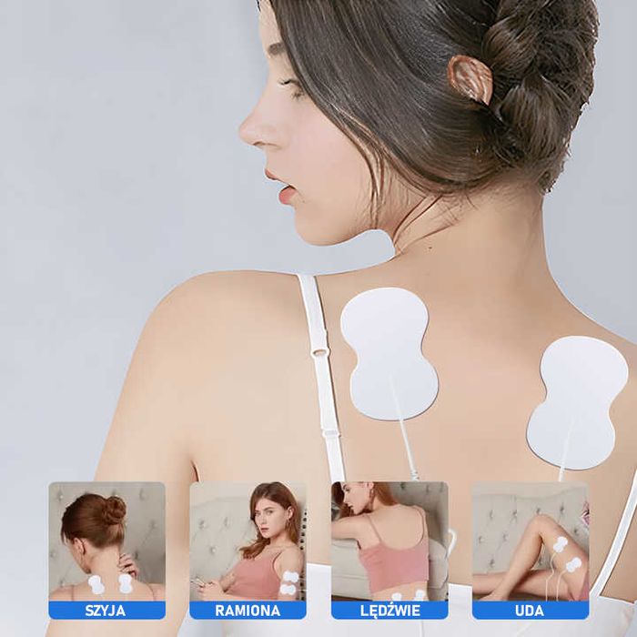 Elektrostymulator mięśni tens ems masaż stymulacja duży zestaw XXL