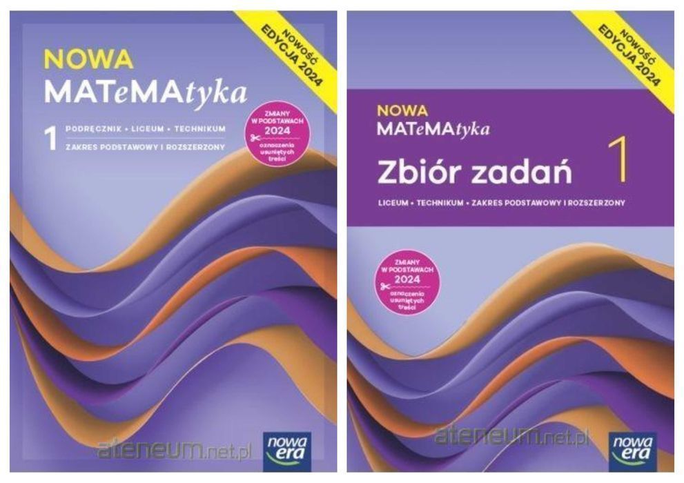 Nowa MATeMAtyka 1 Zbiór Zadań + Podręcznik Rozszerzony EDYCJA 2024 Era